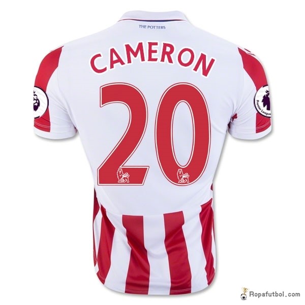 Camiseta Stoke City Replica Primera Ropa Cameron 2016/17 Rojo